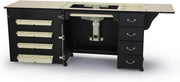 View Sewing Cabinet for Sturdy Sewing, Cutting, Quilting, and Crafting with Storage and Airlift, Black Finish image 5