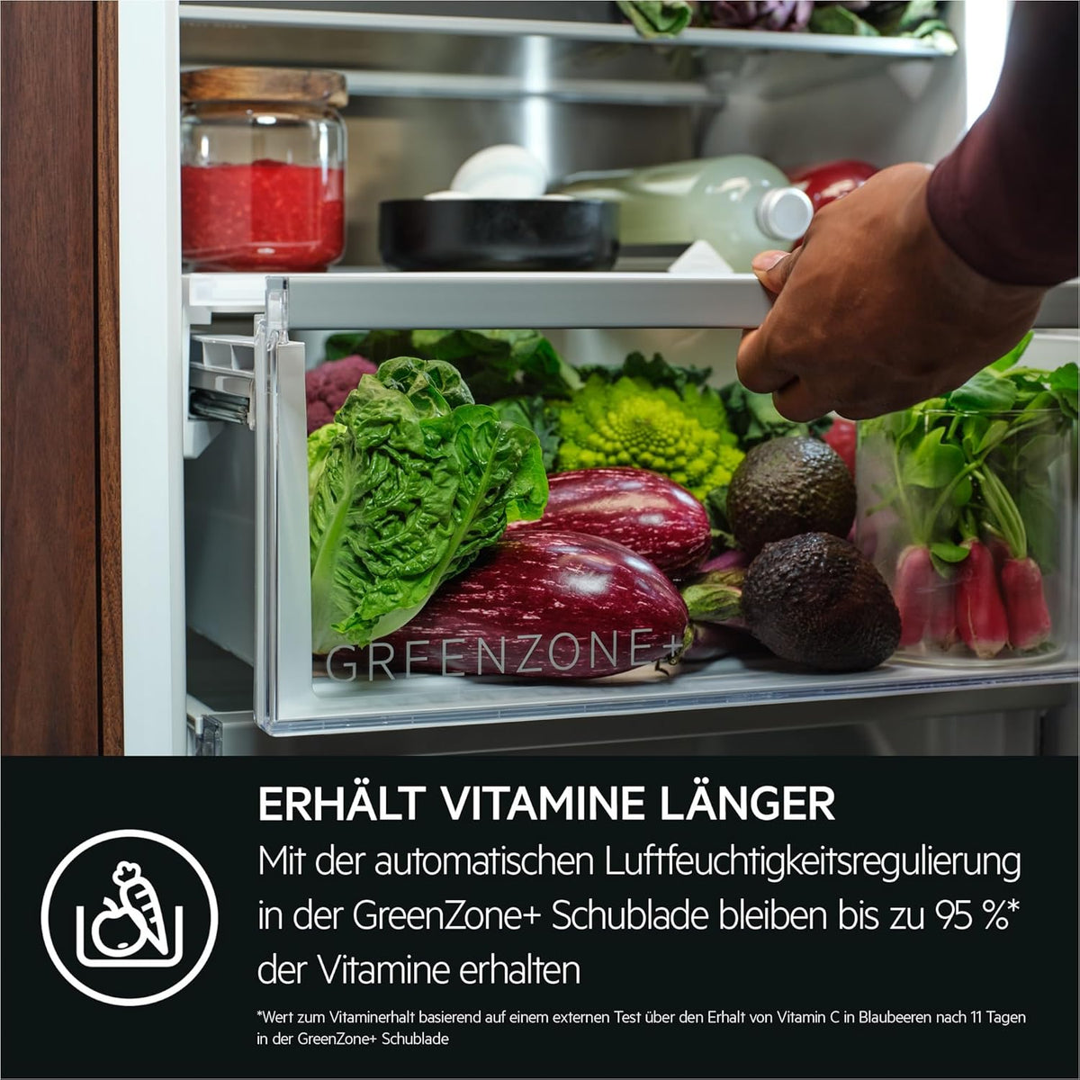 AEG Einbau-Kühl-Gefrier-Kombination 178cm, von Stiftung Warentest mit Gut (2,0) Bewertet, Serie 8000: 360°Cooling Optimale Luftfeuchtigkeit, Kühl- (