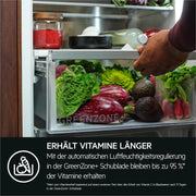 View AEG Einbau-Kühl-Gefrier-Kombination 178cm, von Stiftung Warentest mit Gut (2,0) Bewertet, Serie 8000: 360°Cooling Optimale Luftfeuchtigkeit, Kühl- ( image 2