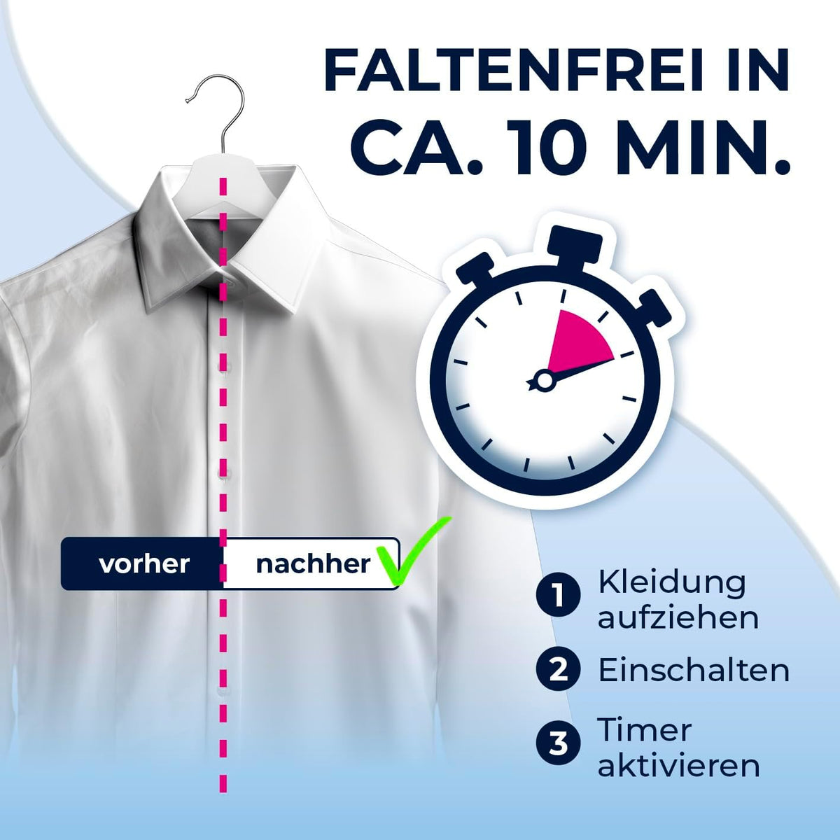 CLEANmaxx automatischer Hemdenbügler inklusive Hosenaufsatz | Bügler für Hemden, Blusen & Hosen, schonender als Wäschetrockner und Bügeleisen |