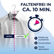View CLEANmaxx automatischer Hemdenbügler inklusive Hosenaufsatz | Bügler für Hemden, Blusen & Hosen, schonender als Wäschetrockner und Bügeleisen | image 3