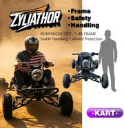 View Kart Eléctrico 48V para Adultos y Niños - Motor 2000W (12-37 mph), Llantas Todo Terreno 6'', Batería 10.4Ah (Autonomía 12+ Millas), Capacidad 200 kg, image 2
