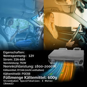 View Elektrische Klimaanlage 12 V Unter-Armaturenbrett-Klimatisierungs-Kit 12 Volt Universal-Auto-Klimaanlage Geeignet für Van, Auto, Wohnmobil, LKW, Boot, image 4