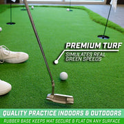 View 12'x5' Golf Putting Green for Indoor & Outdoor Putting Practice image 5