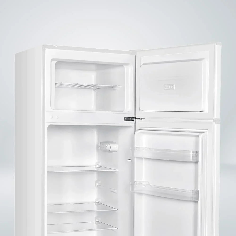 NILSON Frigorífico 2 Puertas Blanco NF145500E. Capacidad 206 Litros, Puerta Reversible, Bajo Nivel Sonoro, Eficiencia Energética Clase E