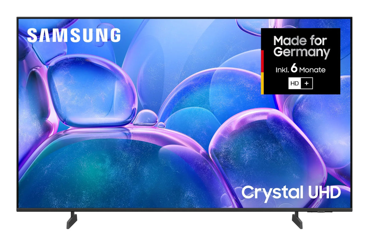 Samsung Crystal UHD 4K U7099F 43 Zoll (108 cm) LED Fernseher, Crystal Prozessor 4K, MetalStream Design, SmartThings, Knox Security, Gaming Hub, AI