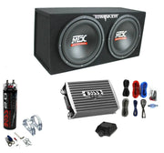 View 1200W Dual Loaded Subwoofer Box + 1500W Amplifier + Capacitor image 1
