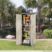 View Vertical Resin Weather Resistant Outdoor Storage Shed image 2