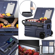 View 12 Volt 37 Qt. Portable Car Refrigerator, Car Freezer for Outdoor, Camping, Travel, RV,APP Control image 2