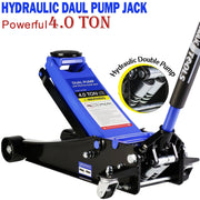 View 4-Ton Floor Jack, Low Profile Car Jack, Heavy-Duty Trolley Jack Car Lift with Dual Pump Pistons, Lifting Range 4"-21", 8000LBS image 2