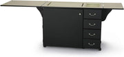 View Sewing Cabinet for Sturdy Sewing, Cutting, Quilting, and Crafting with Storage and Airlift, Black Finish image 6