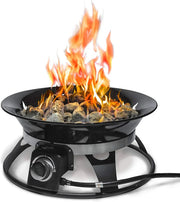 View Portable Propane Fire Pit, 21-inch, 58,000 BTU with Fire Pit Cover & Carry Kit, Smokeless Gas Firebowl image 1