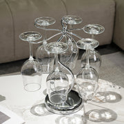 View Freestanding Metal Wine Glass Holder Rack for Stemware Storage and Countertop Display image 3