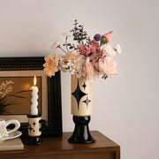 View Modern Ceramic Decorative Vase and Candle Holder Set for Tabletop Home Decor image 2