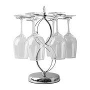 View Freestanding Metal Wine Glass Holder Rack for Stemware Storage and Countertop Display image 1