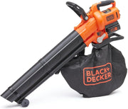 View BLACK+DECKER Sopladora, aspiradora y trituradora de Hojas sin Cable de 36v, con Bolsa de recolección de 45L y batería de Litio de 2.5Ah, BCBLV3625L1- image 1