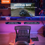 View Soporte para Volante de Carreras VEVOR con Ruedas para Logitech G923/G920/G29, Cabina de simulador de conducción de Acero Resistente, Thrustmaster image 4
