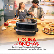 View Moulinex Freidora de Aire Easy Fry XL Surface, 2200 W, Doble Resistencia, Cocción Uniforme, Cesta Ancha, 10 Programas Automáticos, Horno para Pizzas, image 2