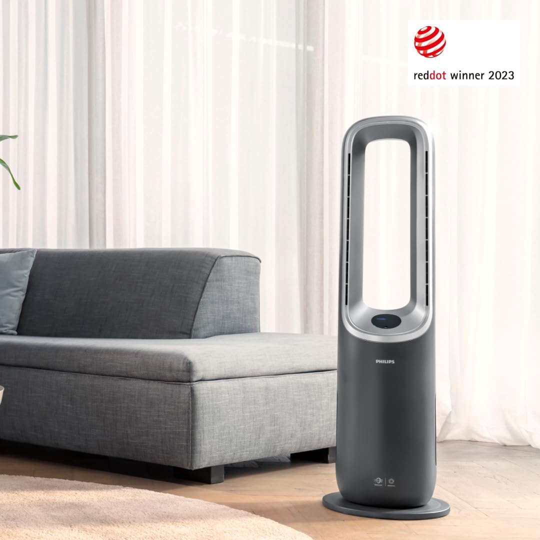 Philips Air Performer 3-in-1: Luftreiniger, Heiz- und Kühlgebläse - Reinigt 70 m², Entfernt 99,97% der Allergene und Schadstoffe. HEPA-Filter,