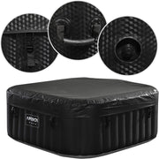 View Arebos Whirlpool | 154 x 154 cm | mit LED-Beleuchtung | aufblasbar | quadratisch | In- & Outdoor | 4 Personen | 100 Massagedüsen | mit Heizung | 600 L image 6
