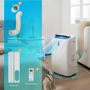 View GOPLUS 14000 BTU Klimaanlage mit Abluftschlauch, 5 in 1 mobiles Klimagerät: Kühlen, Heizen, Entfeuchten, Belüften, Schlafmodus | für Raumgröße bis image 6