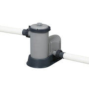 View Piscina Desmontable Tubular Bestway Power Steel Ratán 549x274x122 Cm Con Depuradora Cartucho 5.678 L/h Con Cobertor Y Escalera image 2