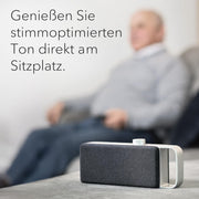 View faller Oskar TV Lautsprecher/Soundbar mit Clear Voice (tragbar, kabellos, einfache Bedienung, Aluminiumgehäuse) image 3