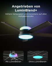 View Govee Deckenventilator mit Beleuchtung RGBIC, Ø132cm Smart Leise Deckenventilator mit Licht und Fernbedienung, 2800 lm, Reversibler DC Motor, image 2