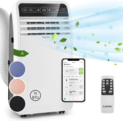 View Klarstein Mobile Klimaanlage mit Abluftschlauch, 4-in-1 Klimagerät mit Ventilator, Luftentfeuchter & Nachtmodus, Kleine & Portable Klimaanlage für image 2