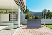 View Keter Kissenbox XXL Ontario, graphit, 870l Fassungsvermögen, Außenmaße: 147 x 83 x 86 cm, Auflagenbox wasserdicht, für Outdoor geeignet image 3
