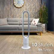 View Zilan Turmventilator energiesparender BLDC Motor mit Fernbedienung Ventilator energiesparend oszillierend sehr leise Design Standventilator 10 Stufen image 2
