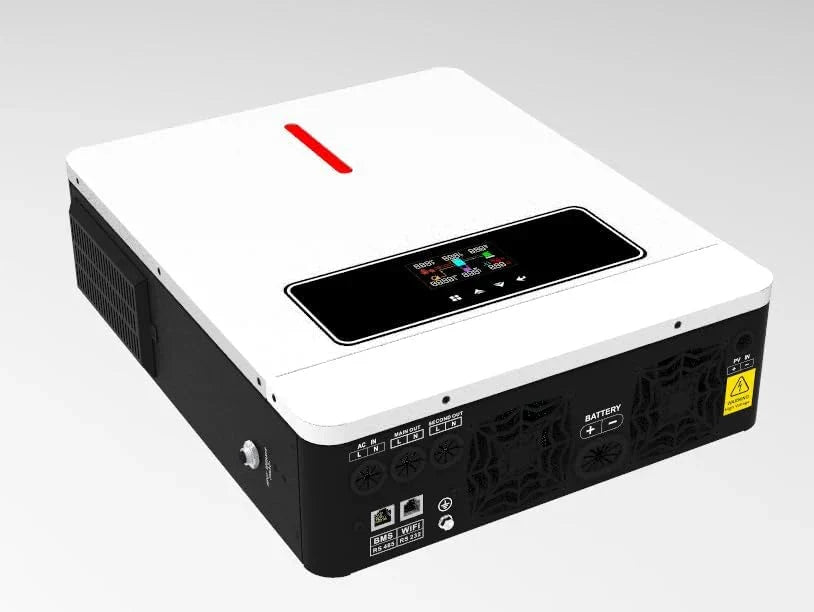 3600W Hybrid Pure Sine Wave Power Inverter with 120A MPPT Solar Charger .dc 24V to ac 110v 60HZ Solar Converter for Home,Car &Cabin