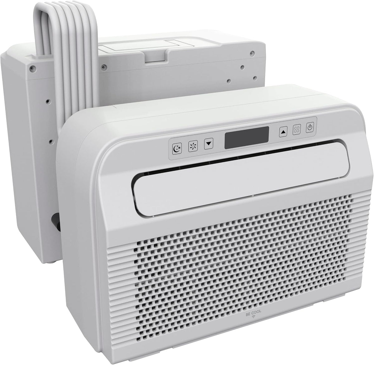 BE COOL BC5CSKL26 3in1 Mini Split Klimaanlage 5000 BTU mit WiFi, App-Steuerung, Kühlen, Lüften, Entfeuchten, 24h Timer, Schlafmodus, für Räume bis 12