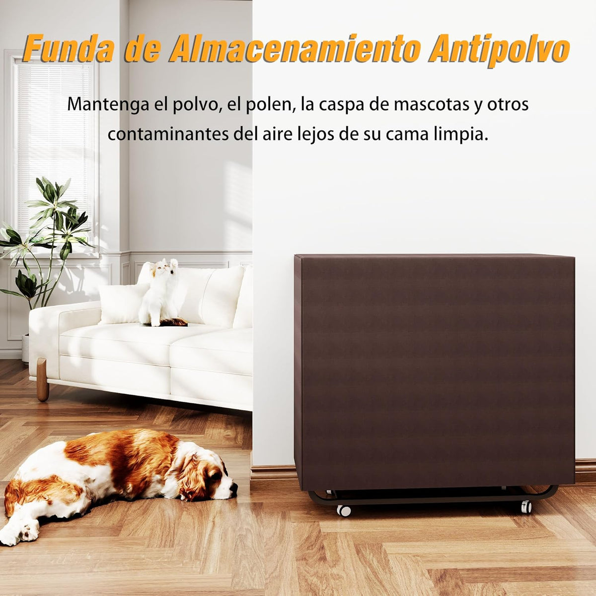 Cama Plegable de 120 cm con Colchón de 13cm (Viscoelástica), Somier Reforzado de Metal con 4 Ruedas y Funda Antipolvo, Cama Supletoria de Invitados