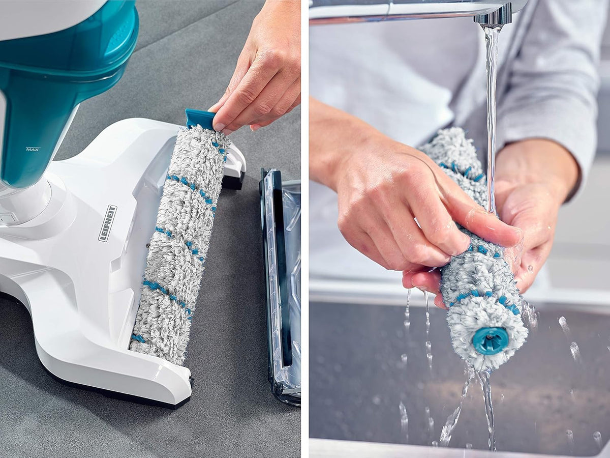 Leifheit Set Akku Saugwischer Regulus Aqua PowerVac inkl. Zubehör, saugen und wischen, Leichter Nasssauger mit leistungsstarken 24V, kabelloser