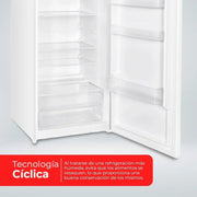 View NILSON Frigorífico 2 Puertas Blanco NF145500E. Capacidad 206 Litros, Puerta Reversible, Bajo Nivel Sonoro, Eficiencia Energética Clase E image 5