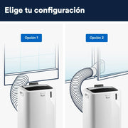 View Pinguino PAC EM90K SILENT Aire Acondicionado Portátil 9.800 BTU/h, 2.5 kW, hasta 85m³, Función Deshumidificador y Ventilación image 5