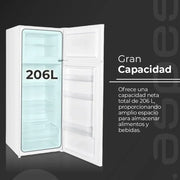 View Aspes Frigorífico 2 Puertas Blanco AF145503E. Capacidad 206 Litros, Puerta Reversible, Bajo Nivel Sonoro, Eficiencia Energética Clase E image 2