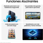 View Samsung Galaxy A57 5G, 512GB, Móvil Fino con IA, 8GB, Gran Angular 50MP, Autonomía 2 Días, Batería 5000mAh, IP68, Garantía del Fabricante 3 Años + 1 image 6