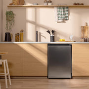 View Cecotec Congelador Vertical Sobremesa 97 L Bolero CoolMarket TF 97 Inox, Clase Energética E, Diseño compacto, Puerta reversible, 3 Cajones, Medidas image 3