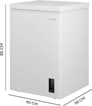 View Cecotec Congelador Horizontal 143L Bolero CoolMarket Chest 143P White E. Cesta con Asas, Control Electrónico LED, UltraContact D-Cool, Dual Function, image 2