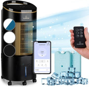 View Klarstein Luftkühler mit Wasserkühlung, Leiser 4-in-1 Verdunstungskühler, Luftbefeuchter, Ventilator & Nachtmodus, Mobile Klimageräte Luftkühler 7L, image 1