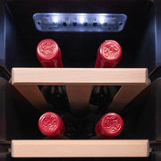View Cecotec Vinoteca Libre Instalación Bolero GrandSommelier 1250 CoolWood. Nevera para vinos con capacidad para 12 botellas, temperatura ajustable de 8- image 4