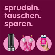 View SodaStream Crystal 3.0 Wassersprudler mit 2x Quick-Connect CO2-Zylinder und 2x Glaskaraffen image 5