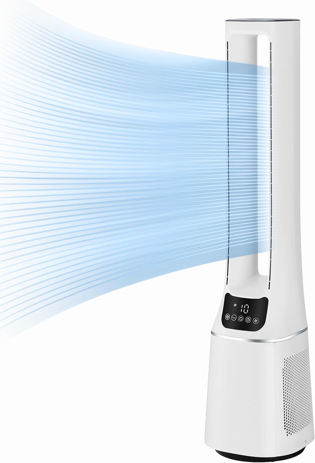 Midea MFP-120i (BL) 2 in 1 Turmventilator Leise 38dB Luftreiniger H13 True HEPA auf 47.6 m2 LED Display Fernbedienung Oszillation 12H Timer Kompatibel