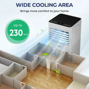 View Aire Acondicionado Portátil 3 en 1 de 8000 BTU con Deshumidificador y Modo Ventilador image 5