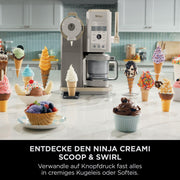 View Ninja CREAMi Scoop & Swirl Eismaschine mit 2 Behältern, 13 Funktionen, für Eiscreme, Softeis, Gelato, Sorbet, Milchshakes und mehr, mit Mix-In- image 2