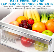 View Midea Frigorífico Combi No Frost | 60 cm ancho x 188 alto cm | Inox | Nevera libre instalación 224 L + 86 L Congelador - Refrigerador de bajo consumo image 6