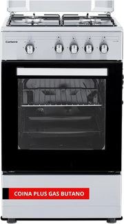View Corberó – Kitchen Plus | 50 cm | CCSF45020BW | 4 Burner Butane Gas | Oven 43L | Metal Lid | Double Glass Door | Tray and Grill Chrome | Automatic image 2