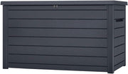 View Keter Kissenbox XXL Ontario, graphit, 870l Fassungsvermögen, Außenmaße: 147 x 83 x 86 cm, Auflagenbox wasserdicht, für Outdoor geeignet image 1